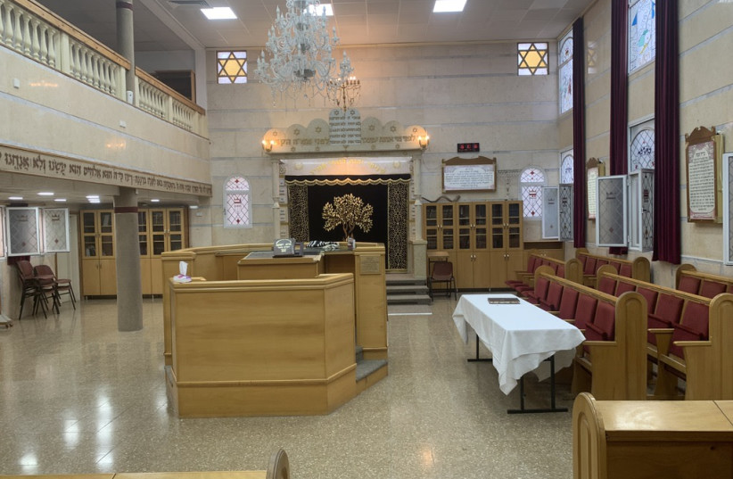  INTERIOR OF the Yemenite Shalom Shabazi synagogue. (credit: JACOB SOLOMON)