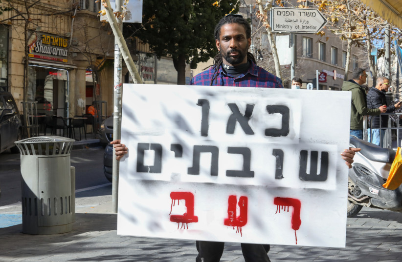  David Ben Moshe hunger strike. (credit: MARC ISRAEL SELLEM/THE JERUSALEM POST)
