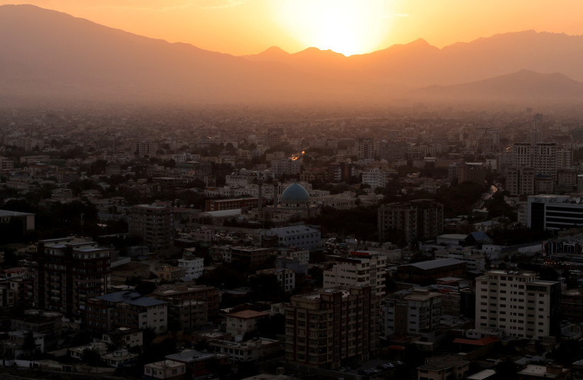 The sun sets over Kabul, Afghanistan, October 7, 2021. (credit: REUTERS/JORGE SILVA/FILE PHOTO)