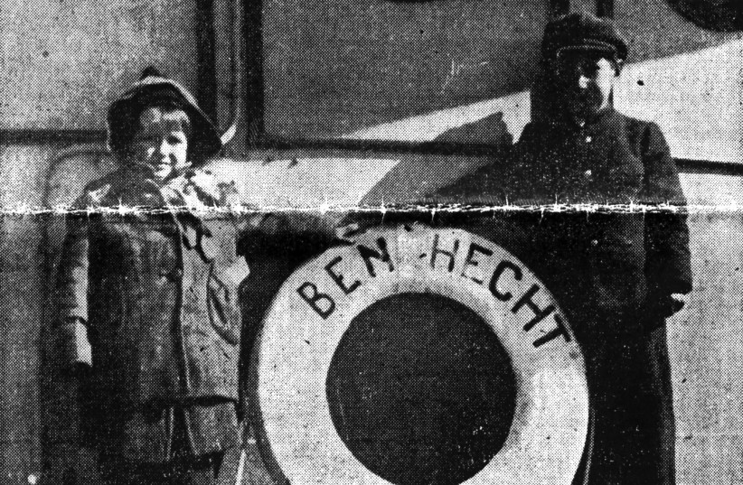Child survivors of the Holocaust ride aboard the S.S. Ben Hecht. (credit: THE DAVID S. WYMAN INSTITUTE FOR HOLOCAUST STUDIES)