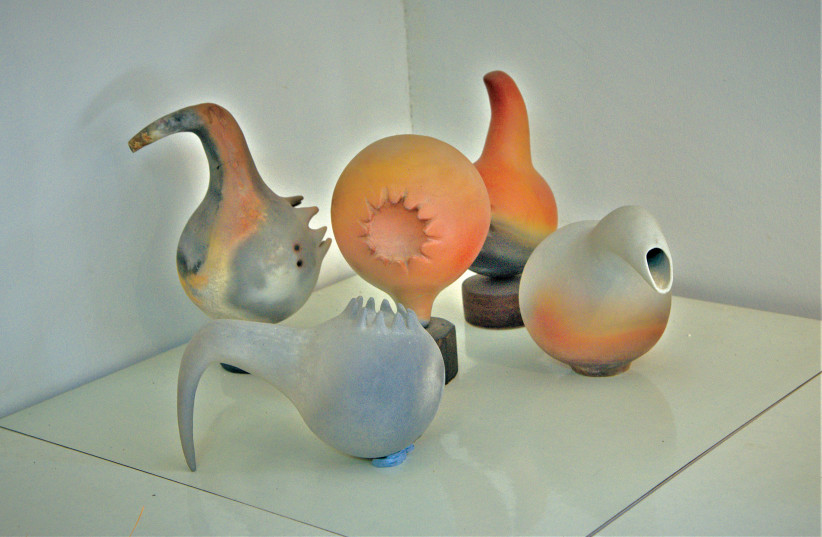  Mayer's ceramic birds. (credit: ALEX FINDLAY)