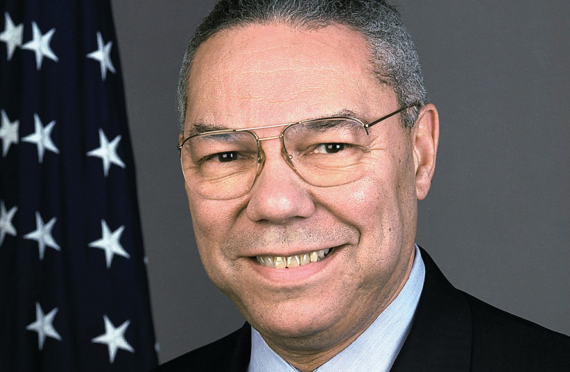  Official portrait of Colin L. Powell as US secretary of state taken in 2001. (credit: US STATE DEPARTMENT/WIKIPEDIA)