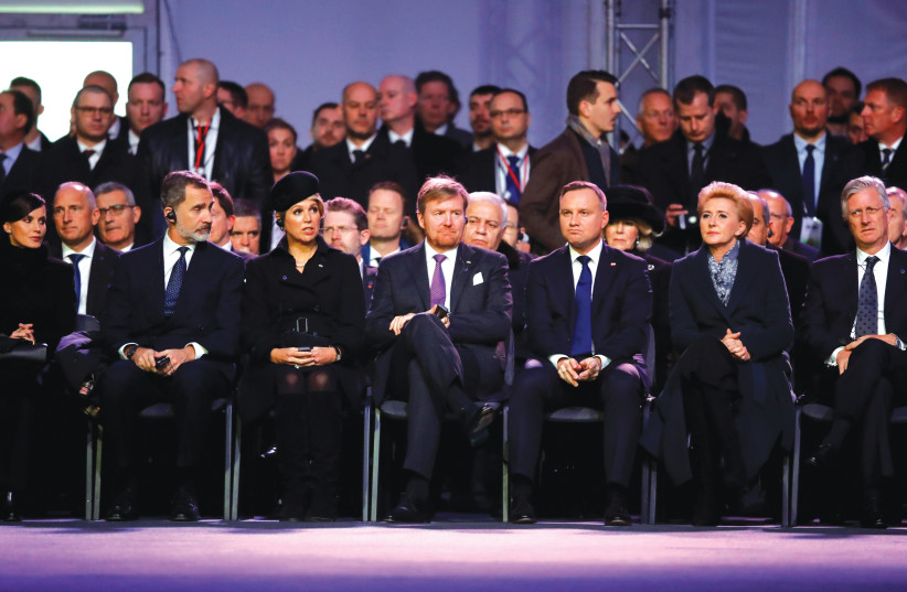  WORLD LEADERS gather in Poland to mark International Holocaust Remembrance Day. (photo credit: KACPER PEMPEL/REUTERS)