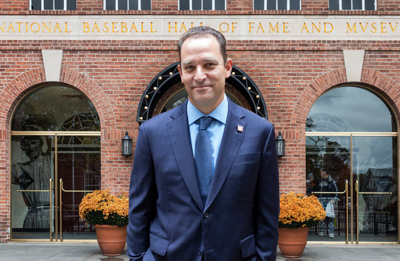  Josh Rawitch is the eighth president of the National Baseball Hall of Fame and Museum. (photo credit: Rawitch by Milo Stewart Jr.; Hall of Fame by John Greim/LightRocket via Getty Images)