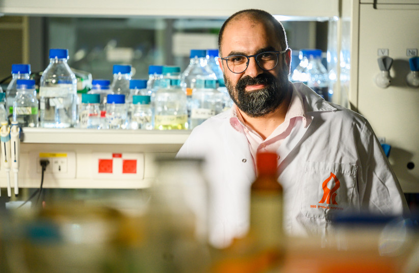 Dr. Barak Akabayov, computational biochemist at the Department of Chemistry, Faculty of Natural Sciences, and the Data Science Research Center at Ben-Gurion University of the Negev (photo credit: DANI MACHLIS/BGU)