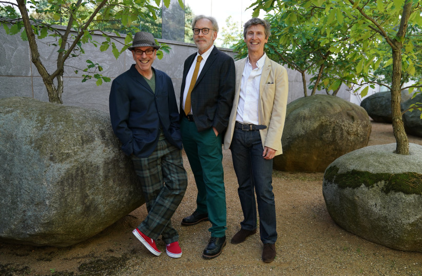  Composer Ricky Ian Gordon, librettist Michael Korie and conductor James Lowe bring their new opera ''The Garden of the Finzi-Continis'' to the Museum of Jewish Heritage in Lower Manhattan.  (credit: SARAH SHATZ/JTA)