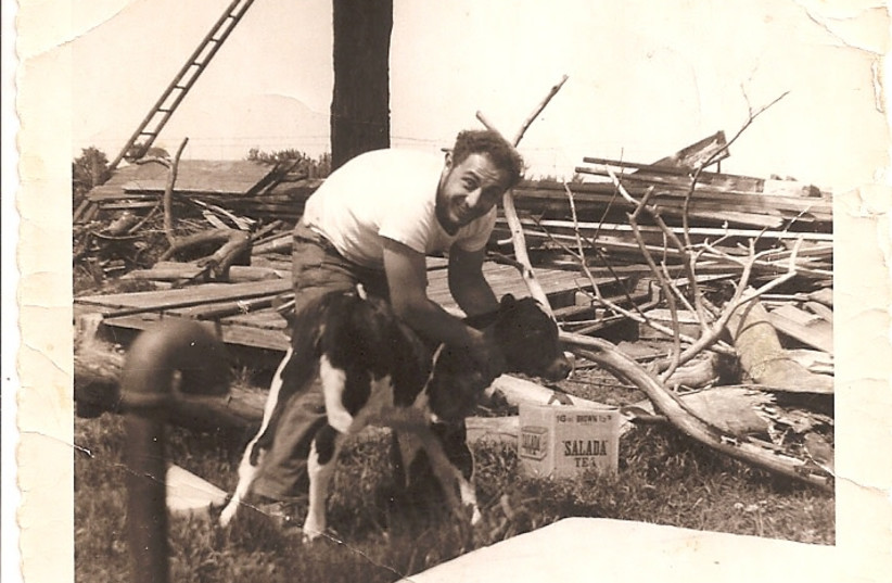  Yossi Glatt on the Guelph Hadati Farm in 1948 (credit: Tzina Lindenberg)