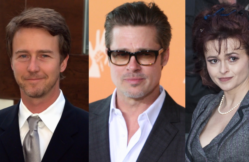  Core cast of the film Fight Club: Edward Norton, Brad Pitt and Helena Bonham Carter. (photo credit: VIA WIKIMEDIA COMMONS)