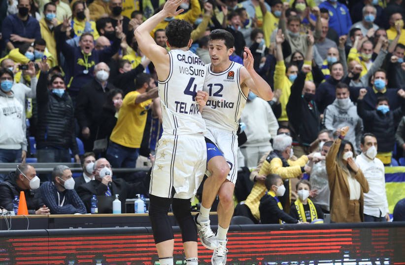  MACCABI TEL AVIV got an all-around team effort to coast to an 87-78 home victory over ALBA Berlin on Tuesday night in Euroleague action. (credit: DANNY MARON)