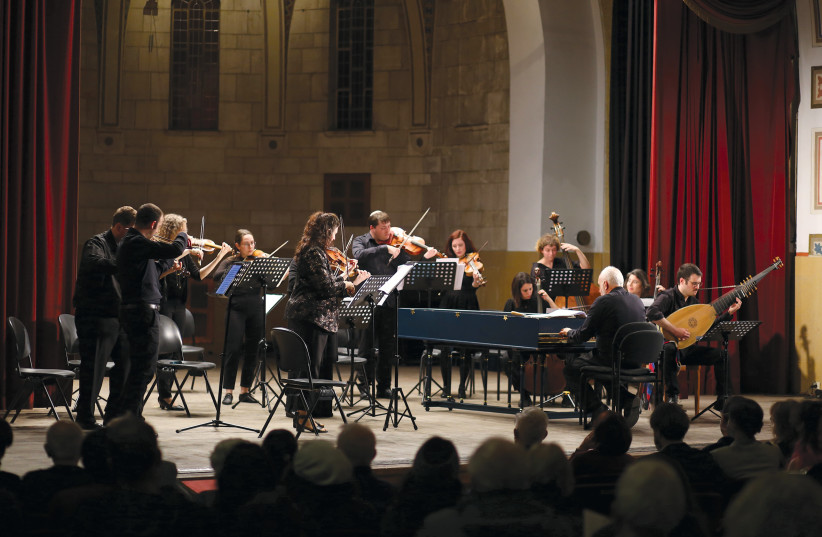  THE JERUSALEM Baroque Orchestra performing at the YMCA in the eponymous city. (credit: HADAR ALFASI)