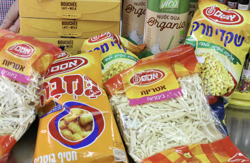  Osem products at a shop in Tel Aviv. (photo credit: MARC ISRAEL SELLEM)