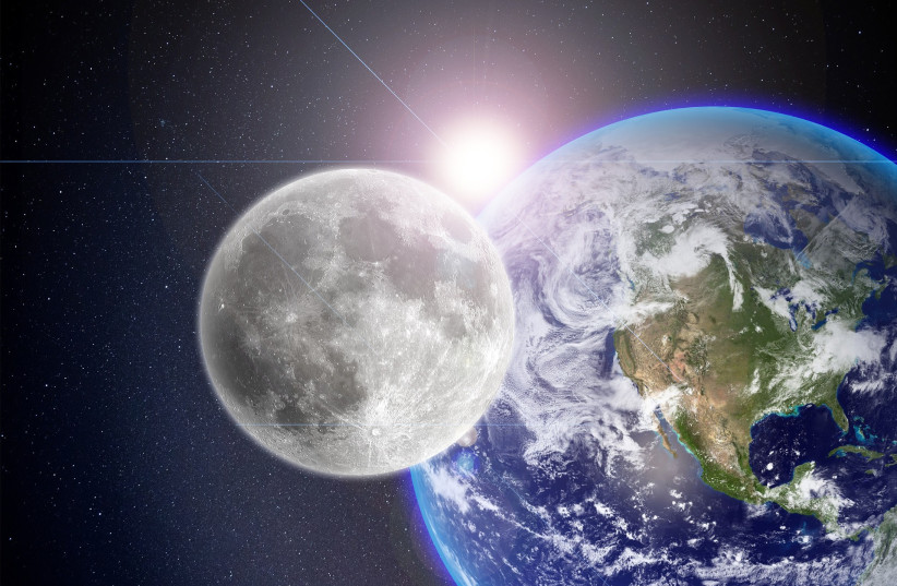  The Earth and the Moon (Illustrative). (credit: PIXABAY)