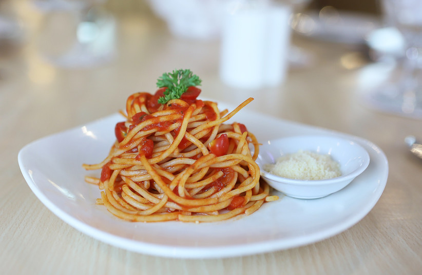  Pasta (spaghetti) with tomato sauce (photo credit: PIXABAY)