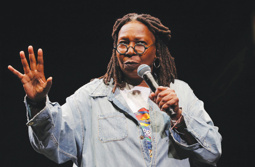  WHOOPI GOLDBERG speaks during the WorldPride 2019 Opening Ceremony, a combined celebration marking the 50th anniversary of the 1969 Stonewall riots and WorldPride 2019 in New York. (photo credit: LUCAS JACKSON/REUTERS)