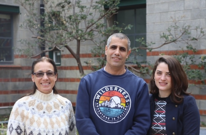  (Left to right): Dr. Yona Goldshmit, Prof. Tal Dvir and Lior Wertheim (credit: SAGOL CENTER FOR REGENERATIVE BIOTECHNOLOGY)