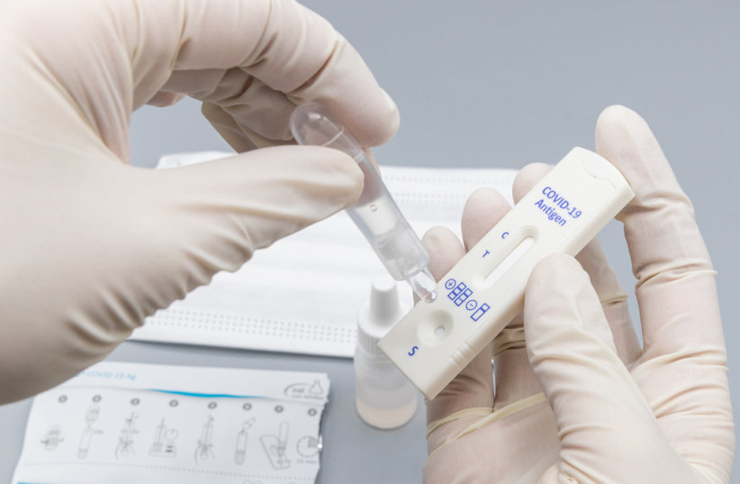   COVID-19 rapid antigen test (credit: FLICKR)