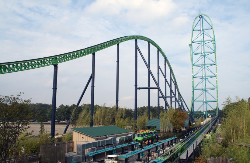  Kingda Ka, the roller coaster located at Six Flags Great Adventure in Jackson, New Jersey. (photo credit: Dusso Janladde/Wikipedia)