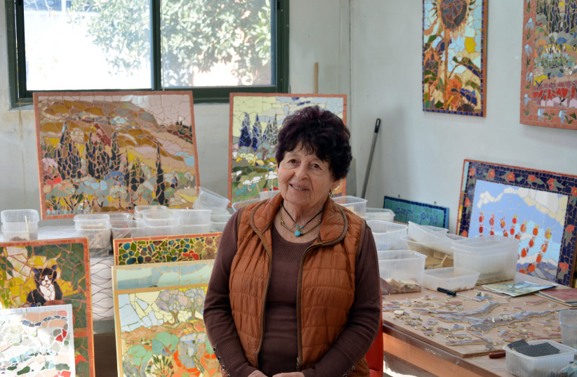  Myriam Bober in her studio at Moshav Lachish in the northern Negev. (photo credit: BATIA LEV)