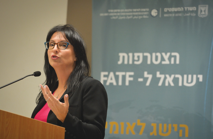  WAGMAN SPEAKS during a press conference about the joining of Israel as a member of the Financial Action Task Force (FATF), in Tel Aviv in 2018. (photo credit: FLASH90)
