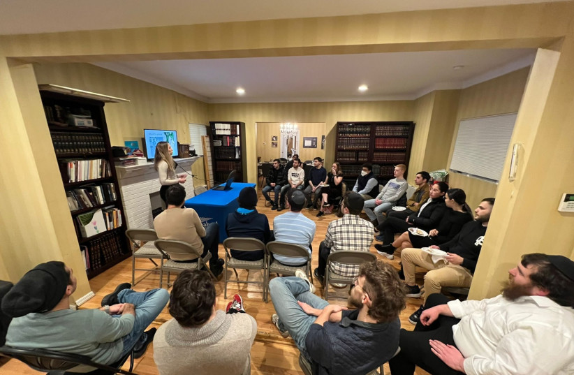 A joint initiative by Chabad on Campus and Belev Echad brings IDF veterans to US college campuses. (credit: BELEV ECHAD)