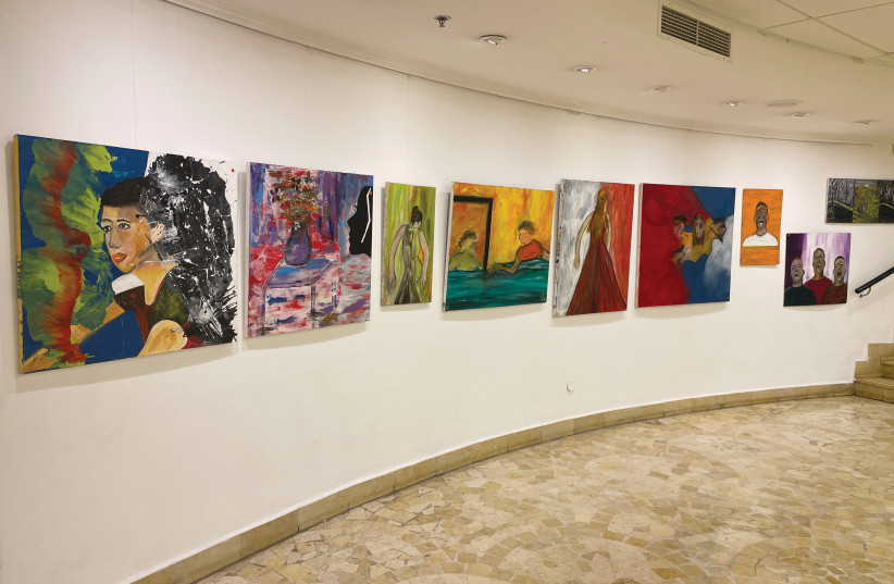  THE ‘COLOR TO the World’ exhibit in Ganei Tikva. (photo credit: SHANNA FULD)