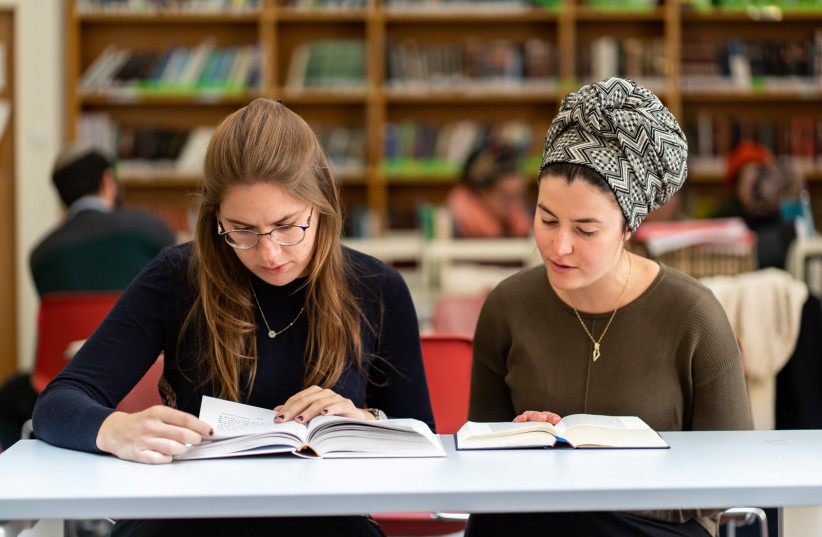  Women studying at Matan Women's Institute for Torah Studies in Jerusalem. (photo credit: GILAD MOR)