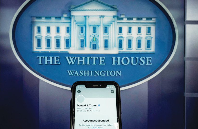  A CASE in point is the decision to block US president Donald Trump from platforms like Twitter. (credit: Joshua Roberts/Illustration/File/Reuters)
