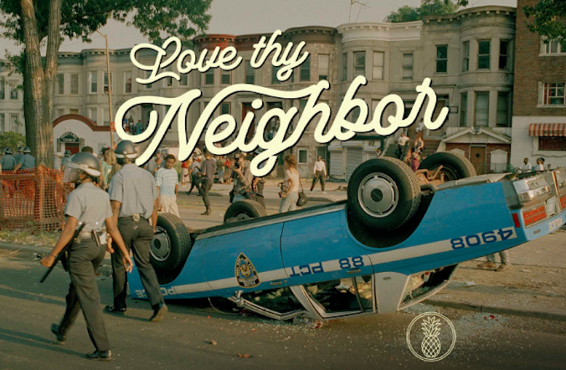  ''Love Thy Neighbor'' asks if the clashes in Crown Heights in Aug. 1991 were two-sided, or if Black rioters targeted Jews. (credit: PINEAPPLE STREET STUDIOS)