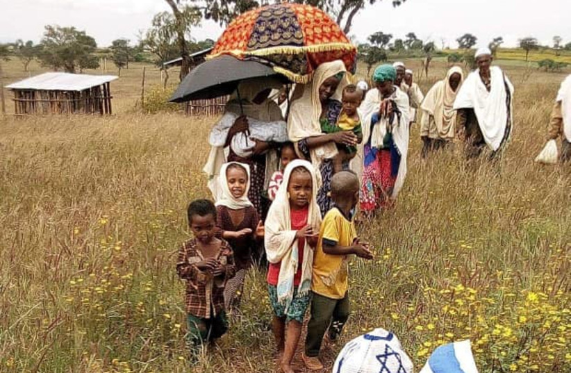  Members of the Jewish community in North Shewa were forced to migrate to the Beneshangule region amid great suffering. (credit: ENSZO)