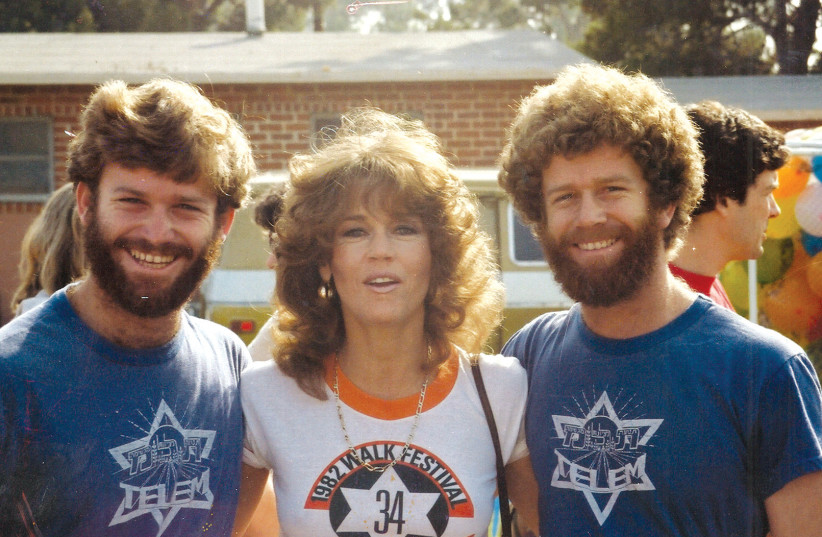  Ilan and Dror Greenfield with Jane Fonda (credit: ILAN GREENFIELD)