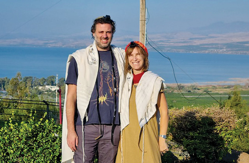  Rabbi Amirit Rosen and her partner, Rabbi David Goodman (credit: Dikla Shneo)