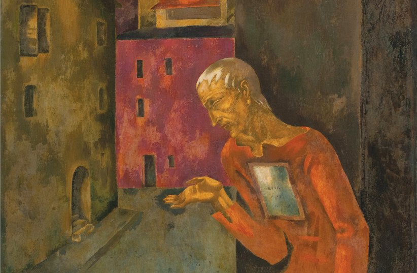  THE BLIND BEGGAR, 1925, oil on canvas, by Eugene Zak. (credit: MISHKAN MUSEUM OF ART EIN HAROD)