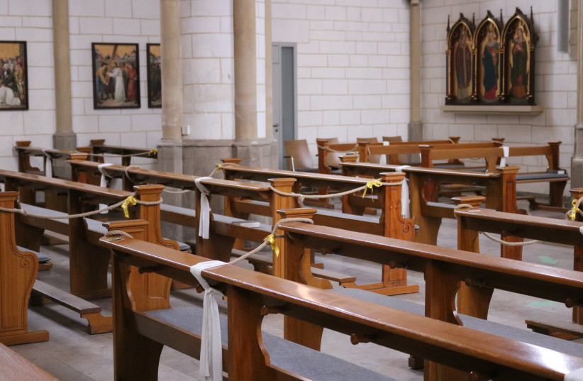  Pandemic pews: An empty church during COVID-19 (photo credit: MAX PIXEL)