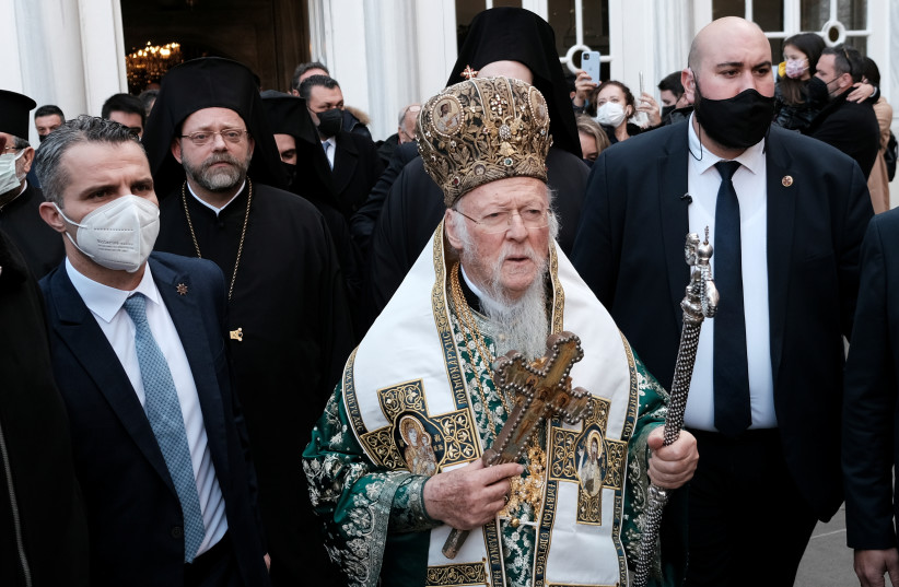  Ecumenical Patriarch Bartholomew  (photo credit: REUTERS/MURAD SEZER)
