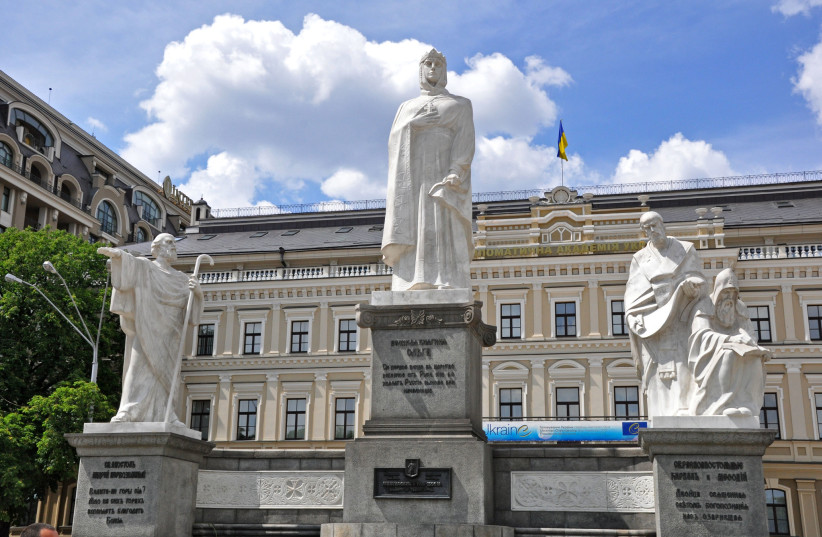 Monument to Princess Olga of Kyiv (photo credit: FLICKR)