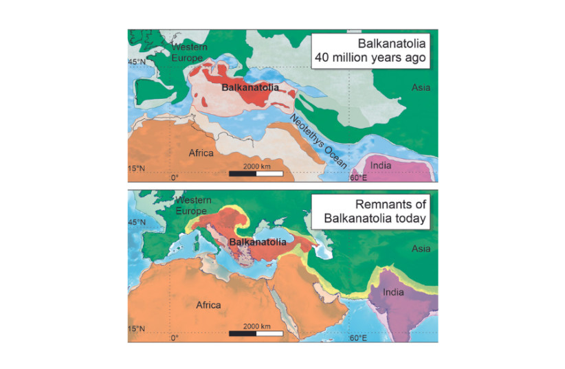  Balkanatolia map. (credit: Alexis Licht & Grégoire Métais)