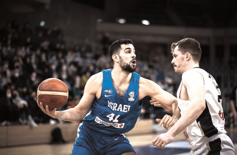  TOMER GINAT was Israel's best player over the home-and-home series with Germany, which saw the blue-and-white lose both games to fall to 2-2 in World Cup qualifying. (credit: FIBA COURTESY)