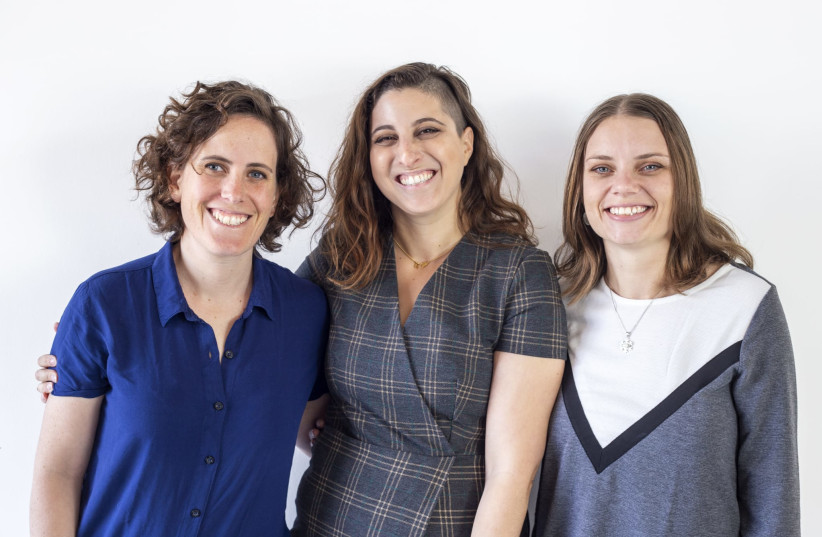  Kinoko-Tech founders Dr. Jasmin Ravid, Dr. Daria Feldman, and Hadar Shohat. (photo credit: Courtesy Jasmin Ravid)
