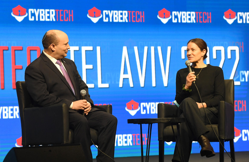  Prime Minister Naftali Bennett at the CyberTech conference on 3/3/2022. (credit: HAIM ZACH/GPO)
