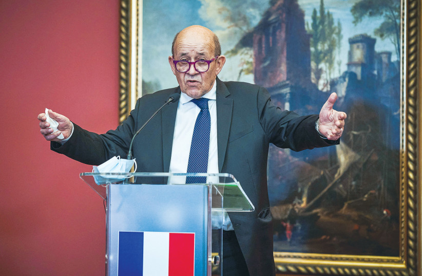  French Foreign Minister Jean-Yves Le Drian (credit: REUTERS)