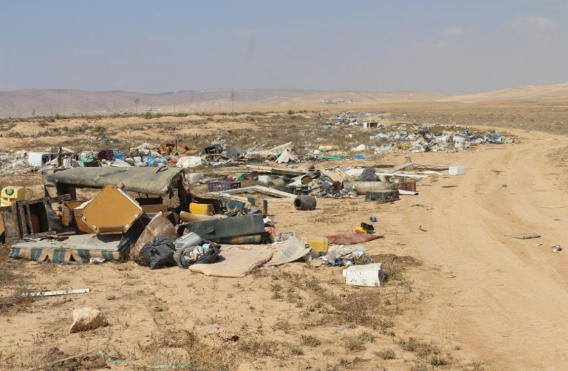  WHAT HAPPENS to the Negev when homes aren’t properly registered and provided with the right infrastructure. (credit: REGAVIM)