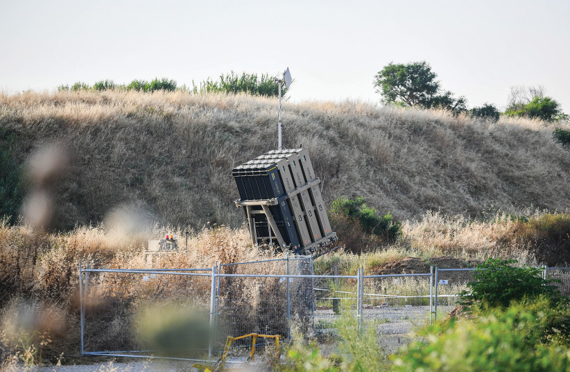  AN IRON DOME anti-missile battery seen in the center of the country.  (credit: FLASH90)
