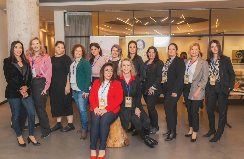  THE FOUNDING team of the Haifa Women’s Business Club. (photo credit: TALI COHEN)