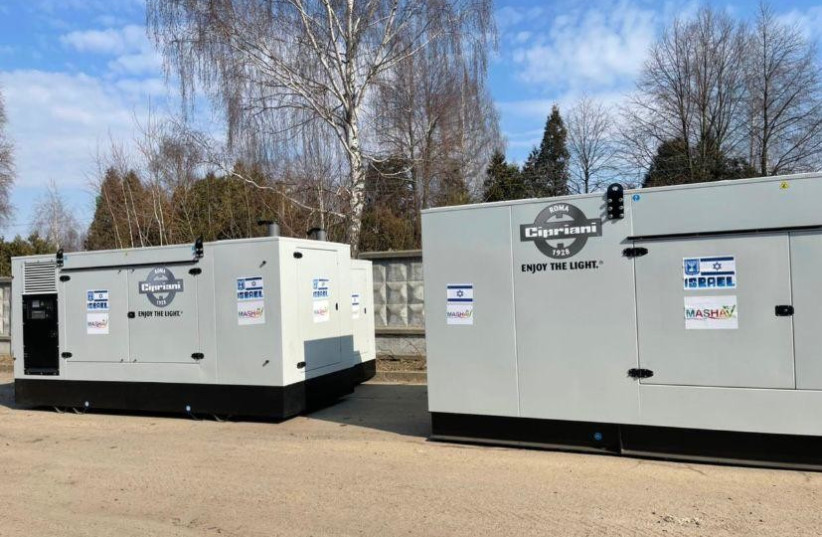 Mega-generators provided by Israel to Lviv, Ukraine (credit: ISRAEL EMBASSY IN UKRAINE)