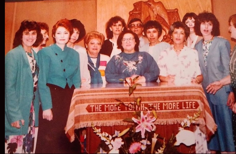  Judith Kaplan's bat mitzvah in 1922 set the precedent for millions of American Jewish women, including the ladies of Temple Emanuel in 1989. (photo credit: Courtesy of Temple Emanuel of Greater New Haven)