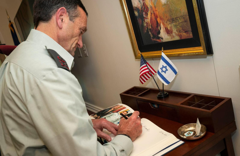  IDF deputy chief of staff Herzi Halevi visits the US, March 2022 (photo credit: IDF SPOKESPERSON'S UNIT)
