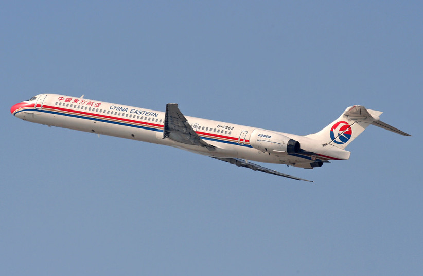  China Eastern Airlines flight. (photo credit: VIA WIKIMEDIA COMMONS)