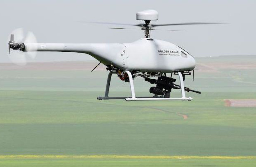  The Golden Eagle unmanned helicopter (photo credit: SMART SHOOTER, STEADICOPTER)