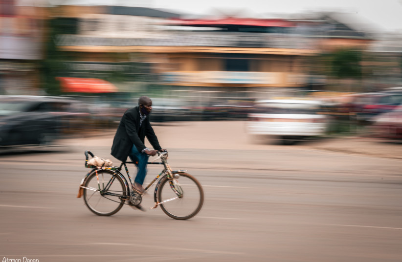  Motor vehicles are mostly seen only around big cities, and the most common mean of transportation is bicycles.  (credit: ATZMON DAGAN)