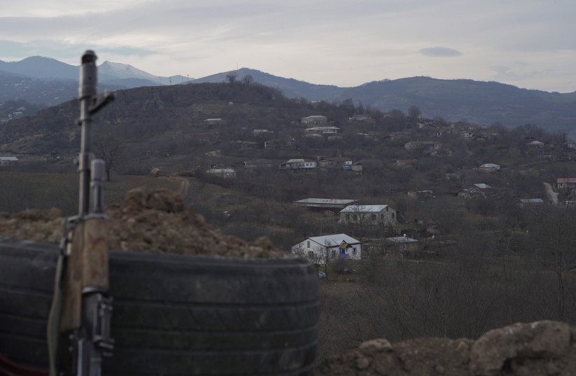  A view shows divided Taghavard village in Nagorno-Karabakh region (credit: REUTERS)